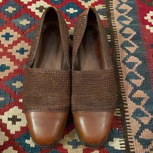 Cole Haan brown leather loafer